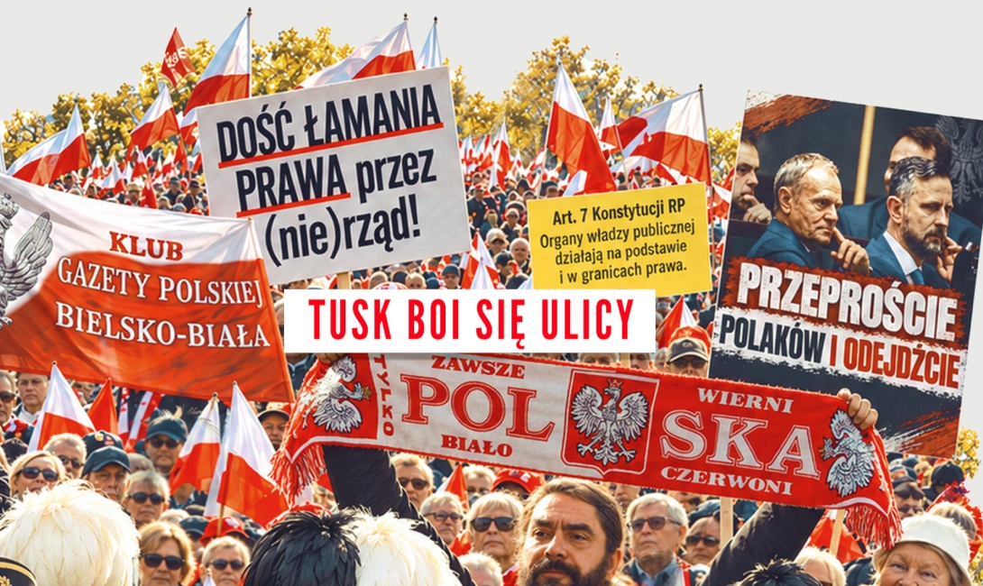 Tusk boi się ulicy