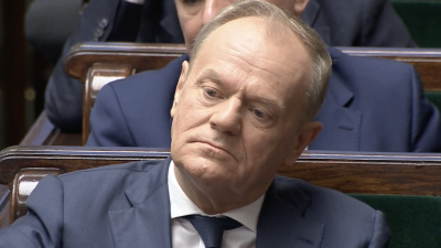 Mowa ciała. Jak Tusk reaguje na wystąpienie Boguckiego | od 3'30'' | sejm, 17.04.2025